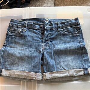 7 For All Mankind Classic Blue Jean Shorts